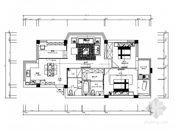 小区装修电路系统图下载资料下载-[深圳]花园小区现代设计三居室装修图（含效果）