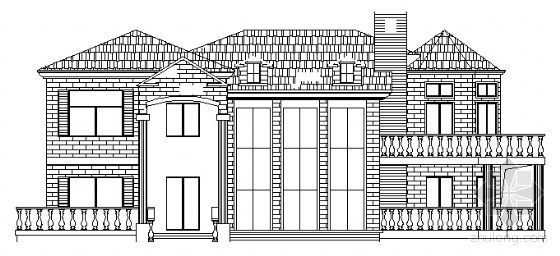 六层小区建筑结构图资料下载-某二层别墅建筑结构图