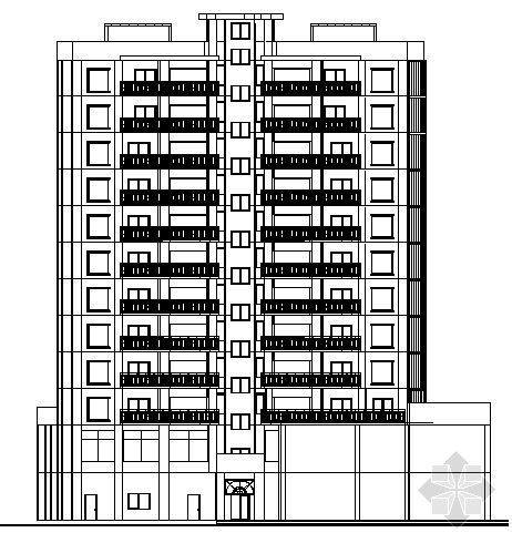五层住宅楼框架建筑图资料下载-高层住宅楼建筑图