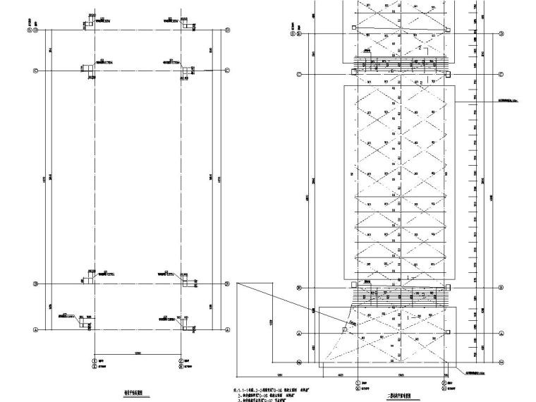 小区屋面平面图资料下载-小区钢结构天桥结构施工图