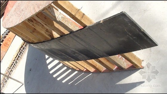 [QC成果]提高曲线梁柱混凝土施工质量(流程明确、措施得当、效果明显)-曲线梁、柱模板加工图 