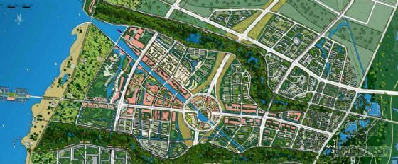 新城规划征集资料下载-[江苏]某市湖滨新城城市规划与设计方案征集