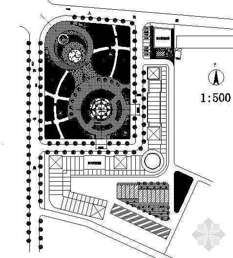 公园广场设计图纸资料下载-浦江文化广场设计图纸