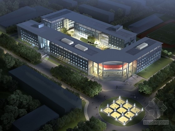 高校新校区资料下载-[北京]知名大学新校区教学楼建筑设计方案文本