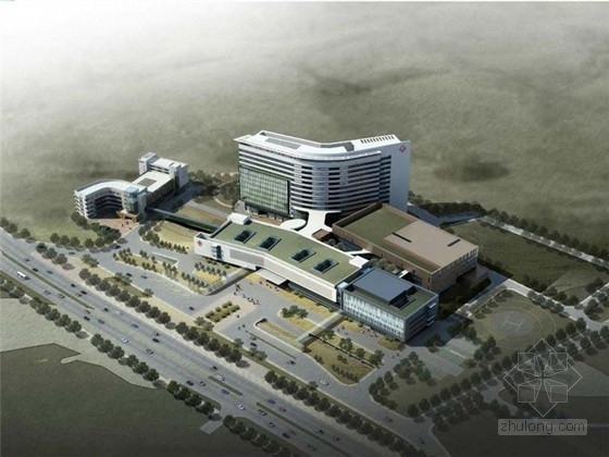 现代风格大型医院资料下载-[广东]现代风格高层医院设计方案文本