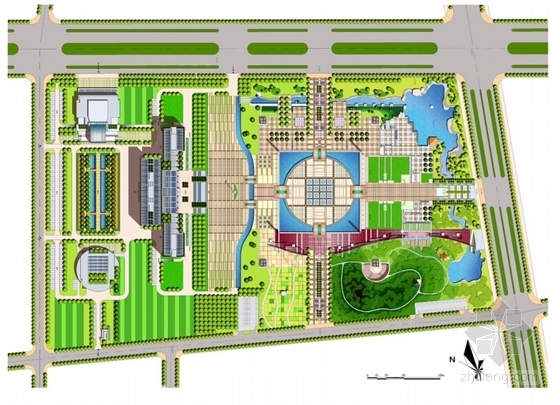 [江西]行政新区中心区修建详细规划方案-小广场平面