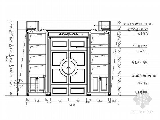 [原创]西欧3层迷你型别墅2居室室内设计施工图（含效果图）-[原创]西欧3层迷你型别墅2居室室内设计立面图