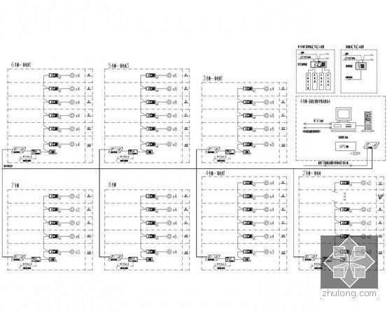 [上海]25万平城市综合体强弱电设计图纸174张（商业 酒店 办公 地下车库）-智能停车系统图