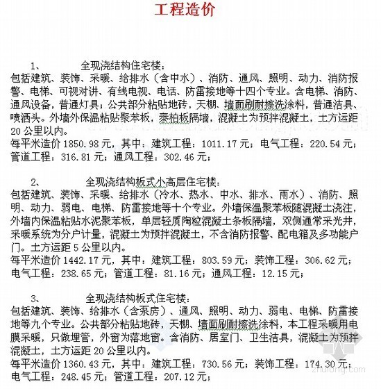 造价经验数值资料下载-建筑工程造价经验总结