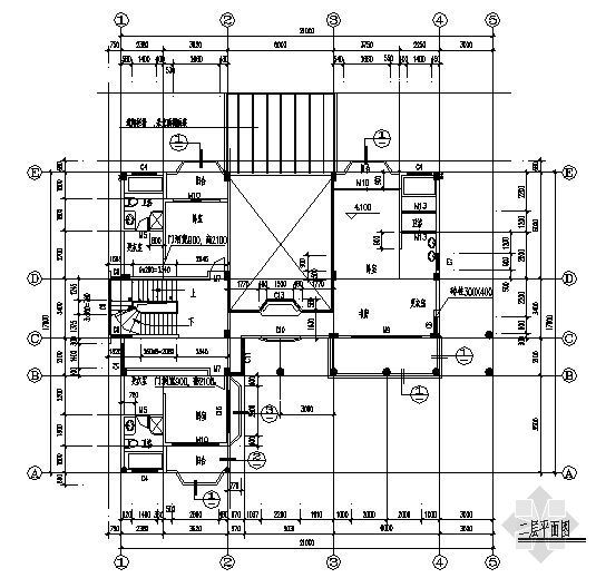 某三层半欧式别墅建筑方案图-3