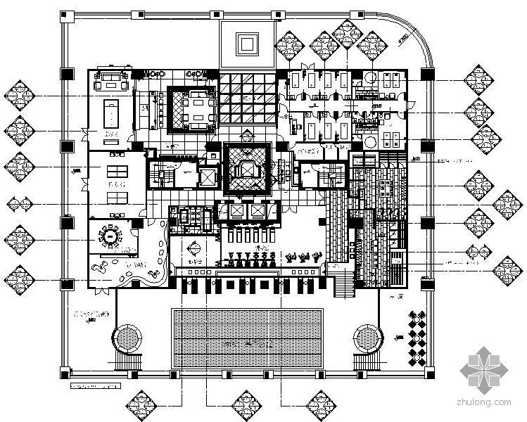 南京恒基国际公寓住宅资料下载-[广州]某国际公寓住宅会所施工图