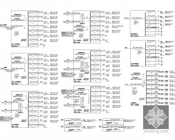 [江苏]国际大酒店电气全套施工图（甲级院设计）-配电箱系统图