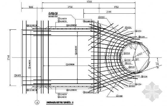 立面配筋cad资料下载-某电站尾水肘管配筋图