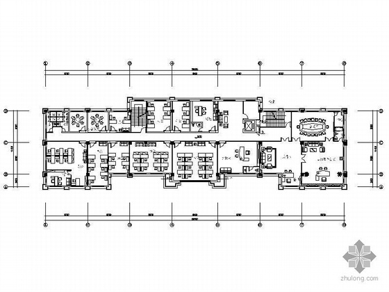 室内设计策划施工图资料下载-[广东]办公楼室内设计施工图