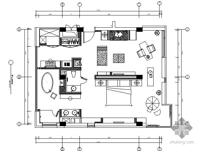 南京国际建筑艺术实践展资料下载-[南京]国际建筑艺术实践展接待F型套房施工图