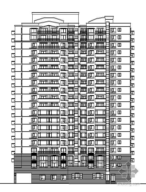 某住宅楼消防二次图资料下载-深圳某二十层塔式住宅楼方案图