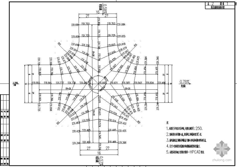 工业园区规划设计CAD图资料下载-某工业园区道路工程设计图