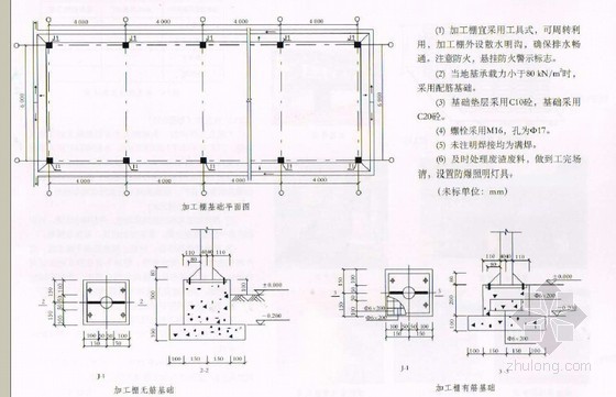 市政工程施工现场安全质量标准化图集152页（文明施工 安全生产）-现场加工棚标准图例 