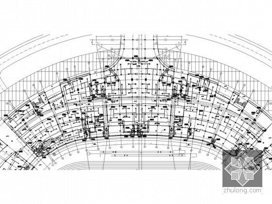 [山东]奥体中心暖通空调设计全套施工图90张(国家特大体育建筑群)-空调风管平面