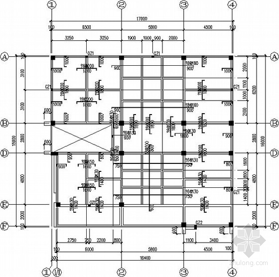 四层宿舍结构资料下载-3层框架宿舍楼结构施工图(平法制图)