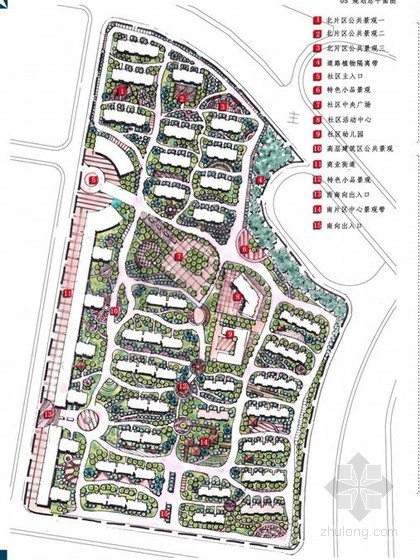 景观小品手绘立面图资料下载-[南京]滨河居住区景观规划设计方案