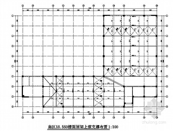 三角道路景观绿化施工图资料下载-[江苏]会所三角型钢屋架结构施工图