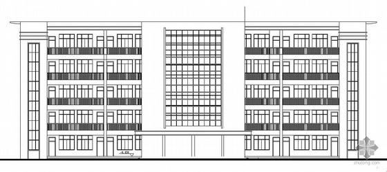 3000平方米教学楼资料下载-[2008毕业设计]自贡市某中学五层框架结构教学楼建筑施工图