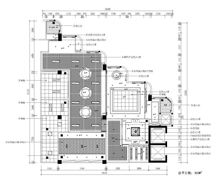 [深圳]富春大厦某咨询公司办公室装修CAD施工图+高清效果图-2平面布置图