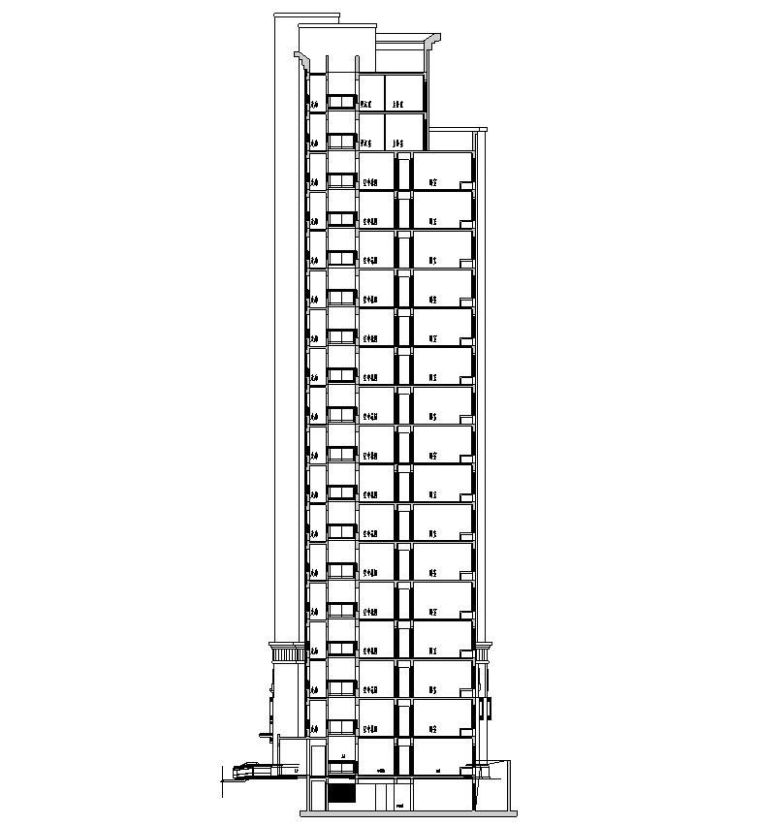 苏州石材幕墙资料下载-[江苏]苏州欧陆风格居住区建筑方案施工图设计（CAD）