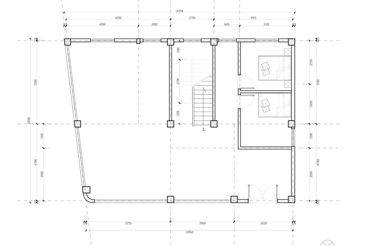 弧形小建筑资料下载-请问业主非要一楼做弧形，图这样画可以吗