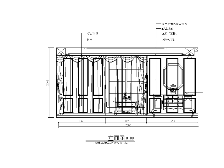 整套别墅样板房设计CAD施工图（含效果图）立面图