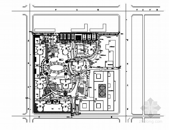 小区采暖外网水力资料下载-某高层小区弱电外网图