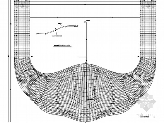 空间变曲面钢结构网壳资料下载-[广西]空间支撑拱+单层壳体钢结构航站楼U形屋盖结构施工图（2015.10）