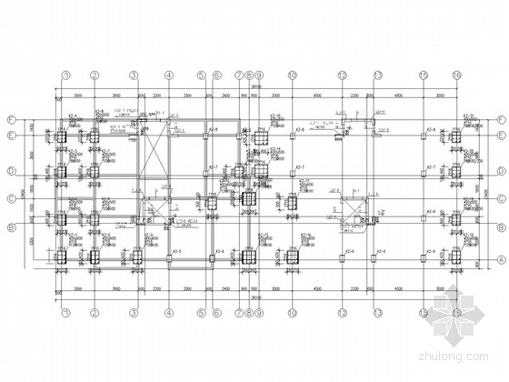 带阁楼平面图资料下载-15层带阁楼框架住宅结构施工图