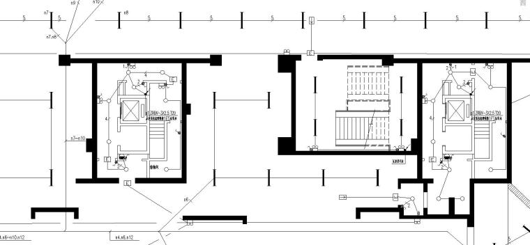 某高层建筑电气全套图纸-照明平面图