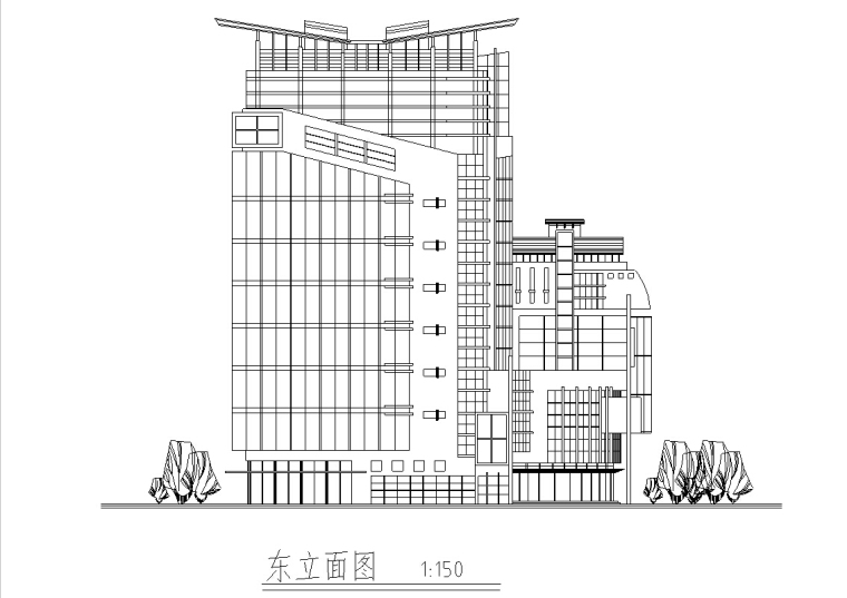 新中式宾馆酒店设计资料下载-云南风云大酒店高层宾馆酒店设计方案（完整方案CAD）