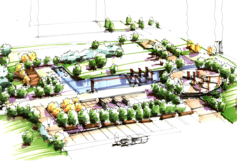风景园林公园设计设计说明资料下载-风景园林快题设计与表现