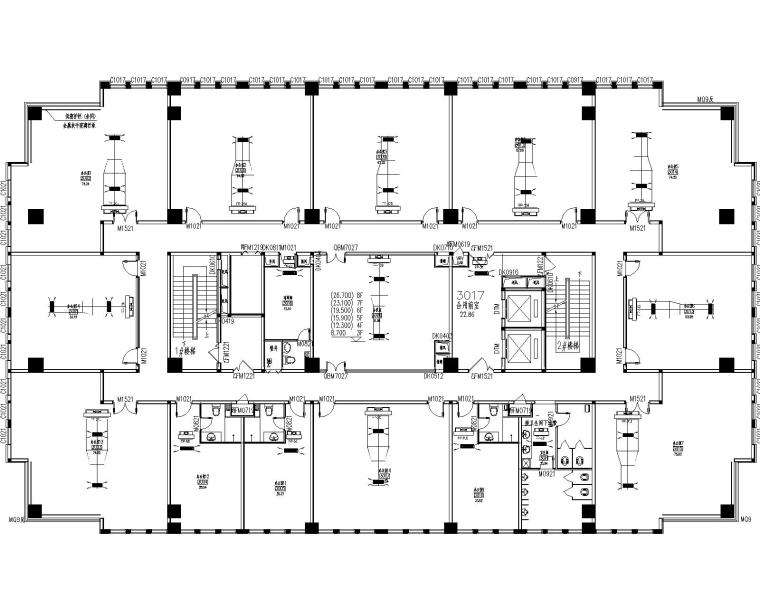 水冷模块机施工图资料下载-综合广场酒店1号楼风冷模块施工图