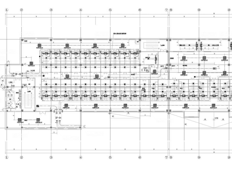 [陕西]多层技术办公大楼空调通风及防排烟系统设计施工图-二层通风、空调平面图局部.jpg