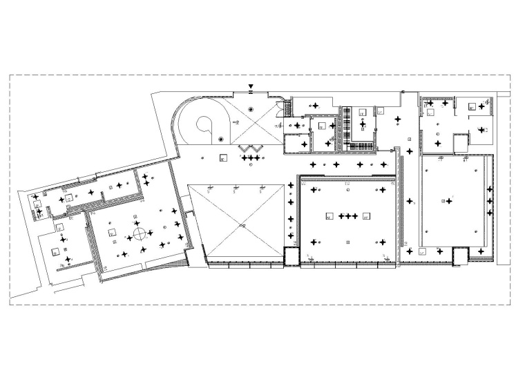 [北京]AB  Concept-北京通盈中心三里屯一号两居室样板间深化施工图CAD+设计方案-3综合天花布置图_看图王