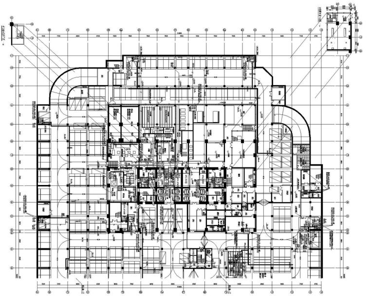 [海南]25万平超高层商务大厦给水中水湿式灭火系统施工图（顶设）-地下四层给排水平面图.jpg