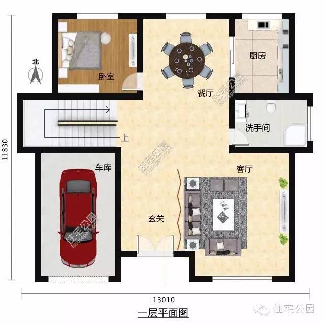 10套经典新农村自建房图纸分享，个个都是经典-户型十：1.jpg