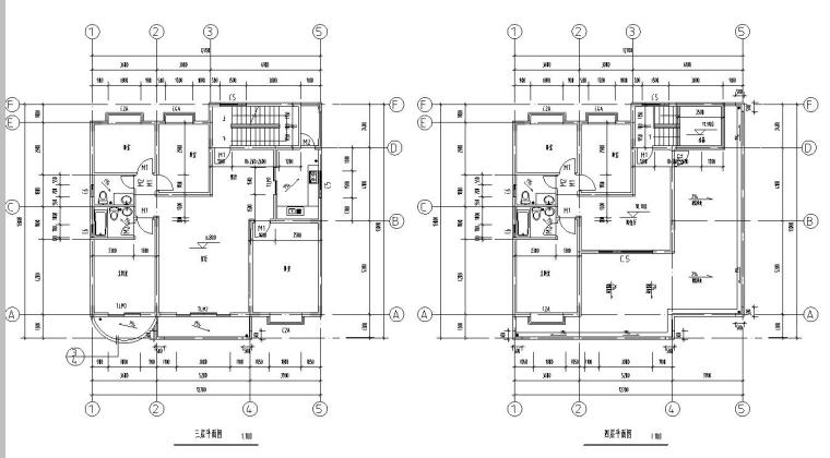 三层欧式别墅建筑方案设计（包含效果图）-三层平面图