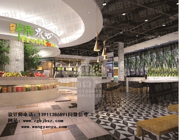 商场美食广场规划资料下载-美食广场装修 美食广场设计方案