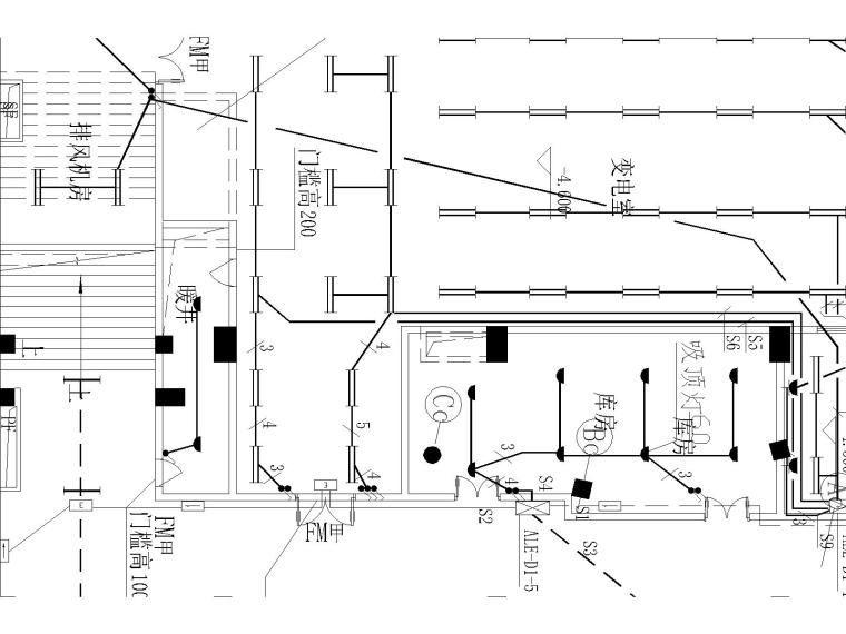 防静电地板静电地板资料下载-某体育场电气图（含强电与弱电设计施工说明）