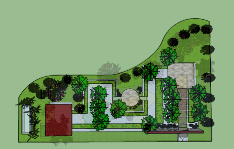 屋顶光伏电站方案资料下载-屋顶节能花园项目植物造景设计方案