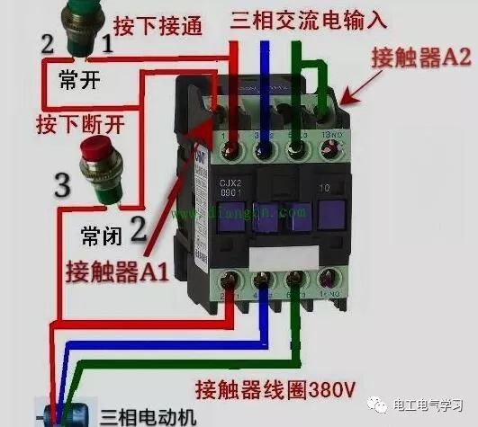 开关接零线还是火线资料下载-接触器线圈接线为什么有时要接火线跟零线，而有时都要接火线?