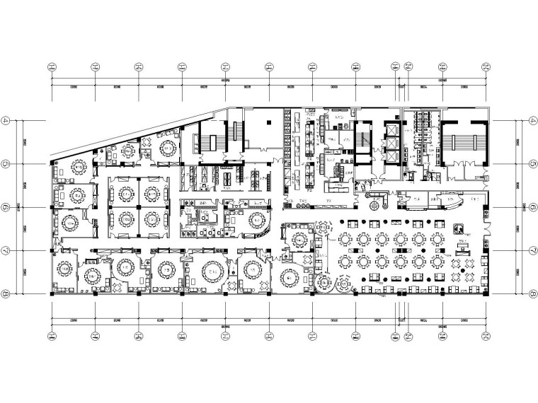 饭店包厢CAD资料下载-[天津]某大型全国连锁新概念饭店室内装修施工图（含效果图）