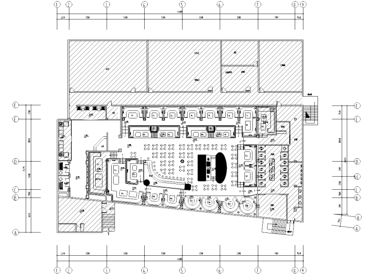 室内设计施工图课程资料下载-[安徽]淮南酒吧室内设计施工图