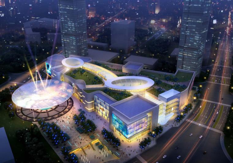 项目规划投标资料下载-[上海]上海前滩某商业项目规划及建筑设计投标方案文本（PDF+68）